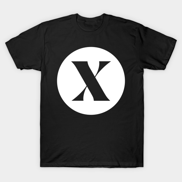 X (Letter Initial Monogram) T-Shirt by n23tees